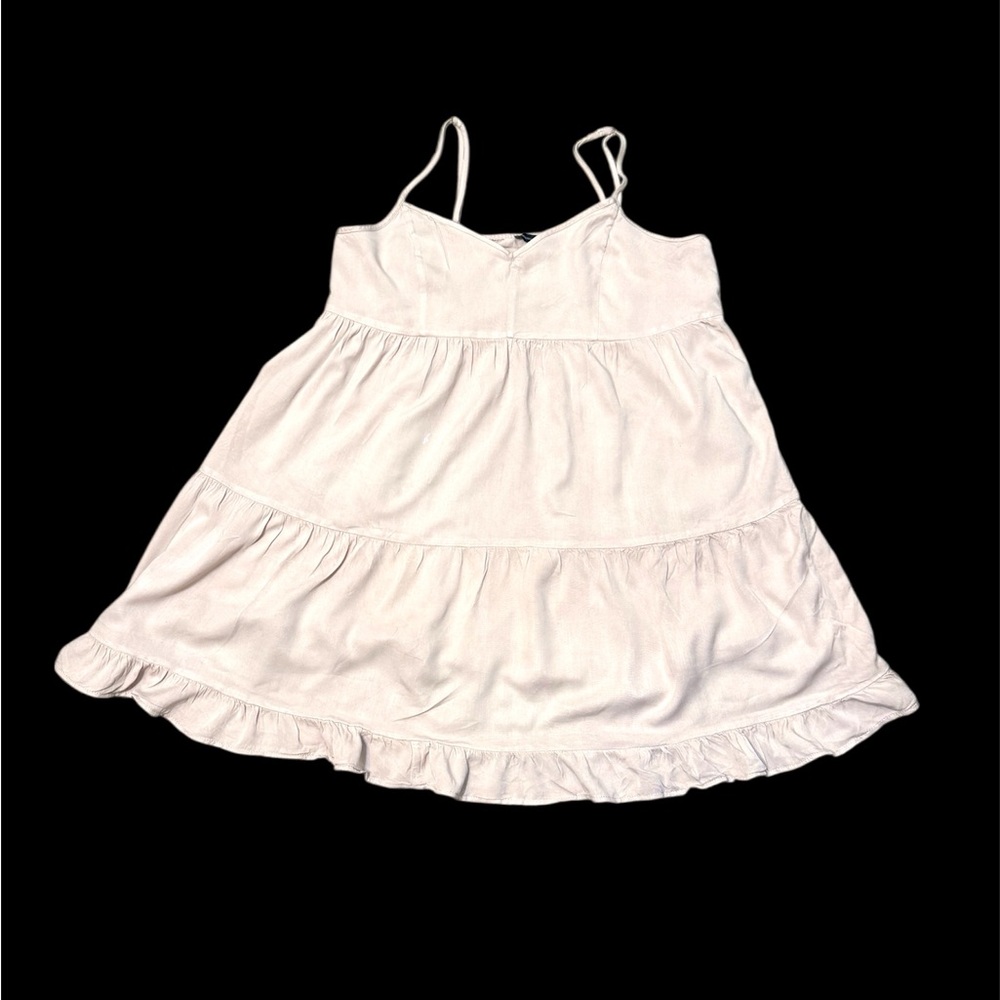 Spaghetti Strap Tiered Mini Dress American Eagle Outfitters Large **Dusty Rose